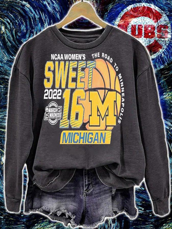 Michigan Wolverines NCAA Women's Basketball Sweet 16 T-Shirt t-shirt sweatshirt