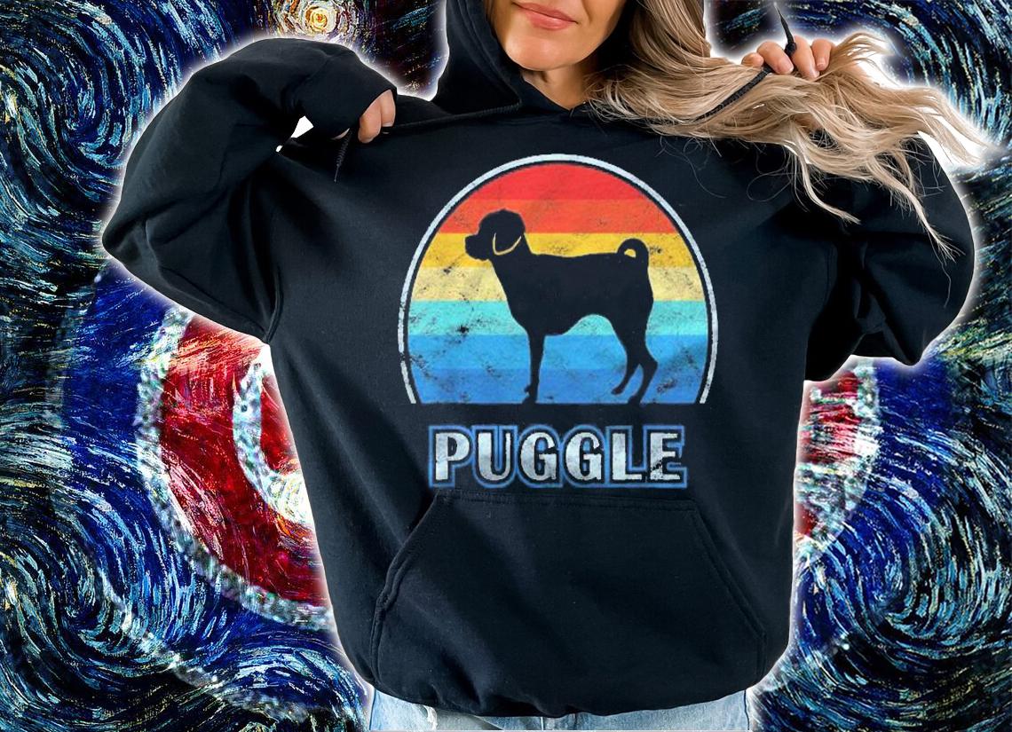 Puggle Vintage Design Dog Shirt t-shirt