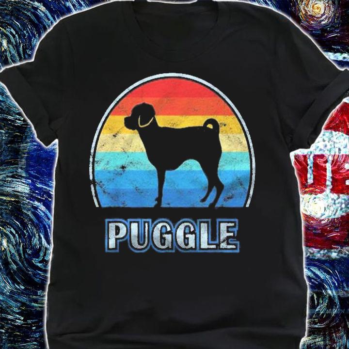 Puggle Vintage Design Dog Shirt t-shirt