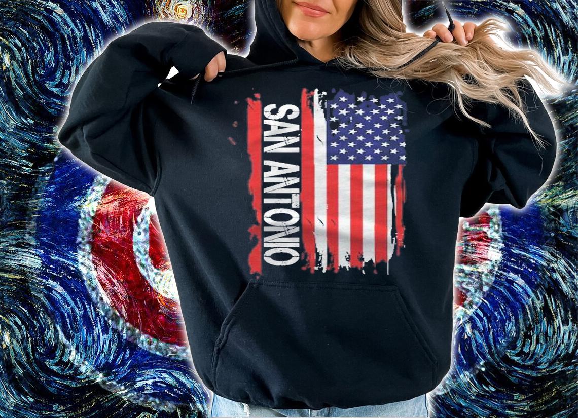 San Antonio City Us Flag State Of Texas Shirt t-shirt hoodie
