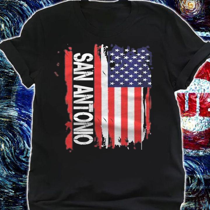 San Antonio City Us Flag State Of Texas Shirt t-shirt shirt