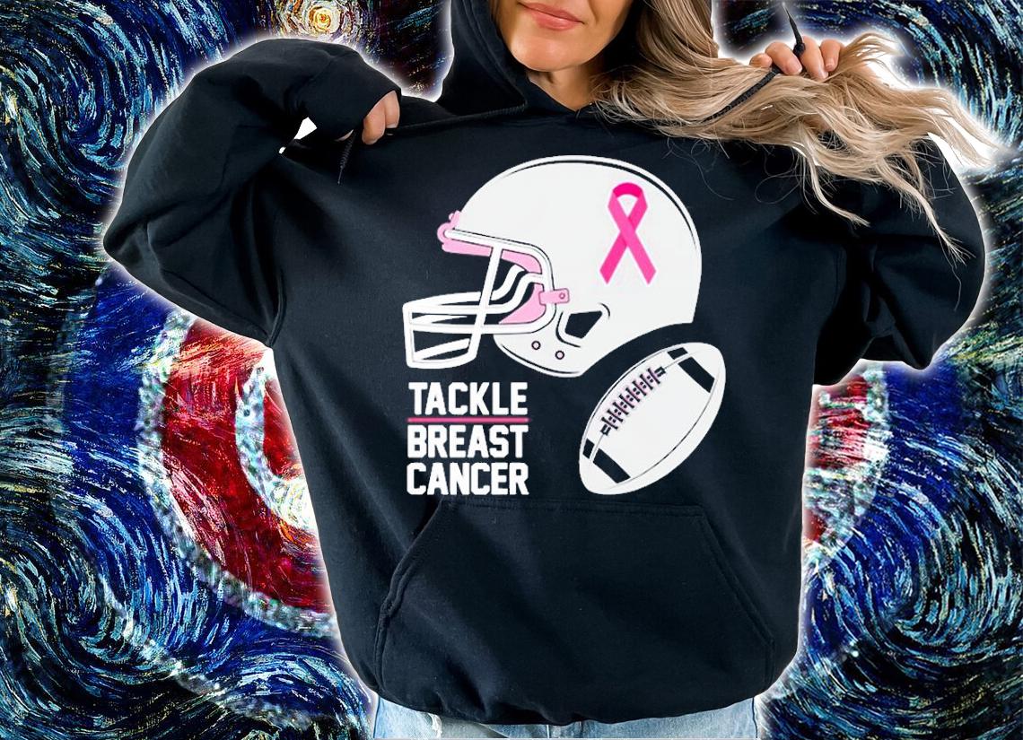Tackle Breast Cancer Shirt Football Breast Cancer Awareness Pullover T-Shirt t-shirt hoodie