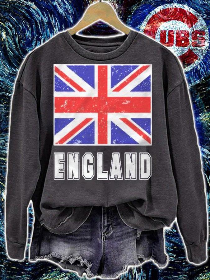 England Flag Shirt Union Jack Red White & Blue Shirt t-shirt sweatshirt