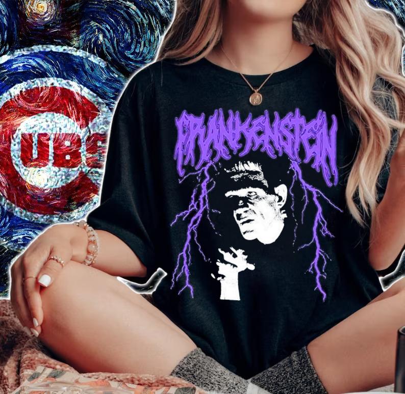 Official Universal Monsters Frankenstein Monster Metal Shirt t-shirt