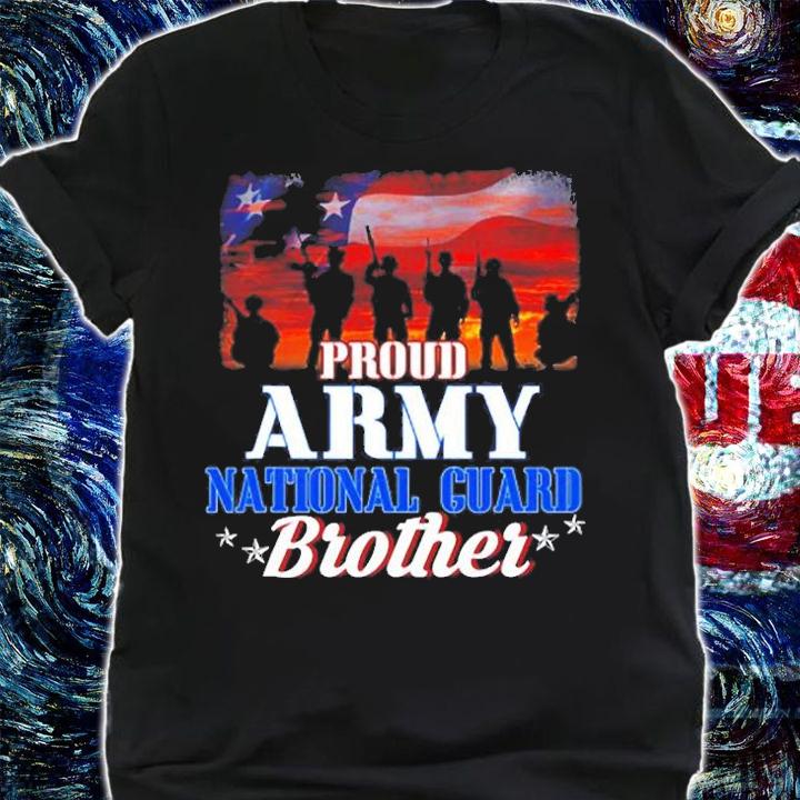 Proud Army National Guard Brother Us Flag T-Shirt t-shirt shirt