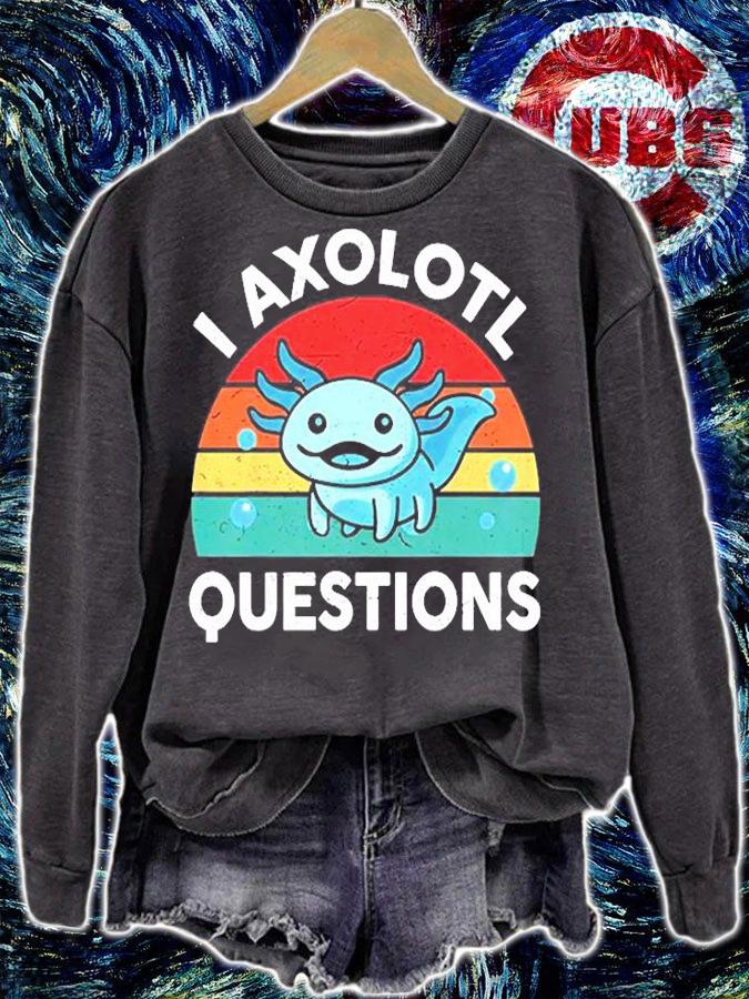 I Axolotl Questions Vintage T-Shirt t-shirt