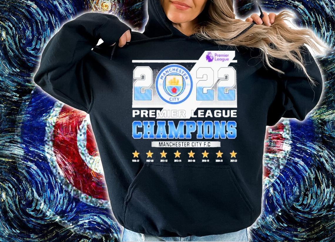 Manchester City FC Premier League Champions 2022 Shirt t-shirt