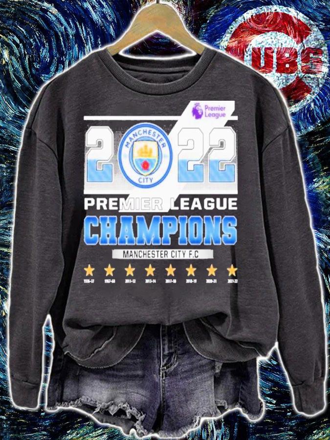 Manchester City FC Premier League Champions 2022 Shirt t-shirt