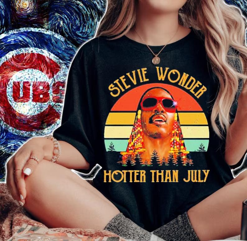 Stevie Wonder Hotter Than July Vintage Shirt t-shirt