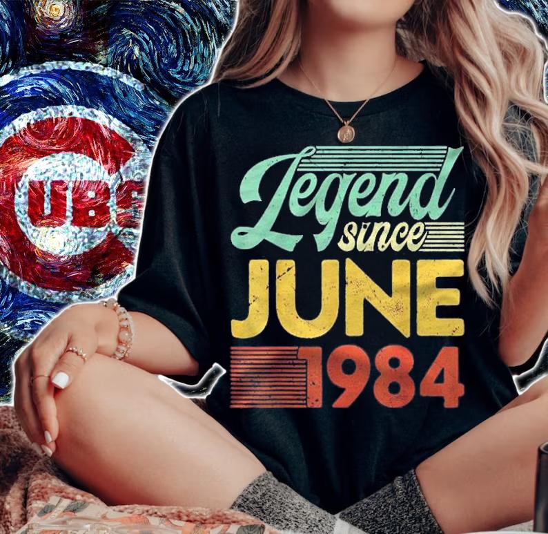 Vintage Legend Since June 1984 Birthday Shirt t-shirt