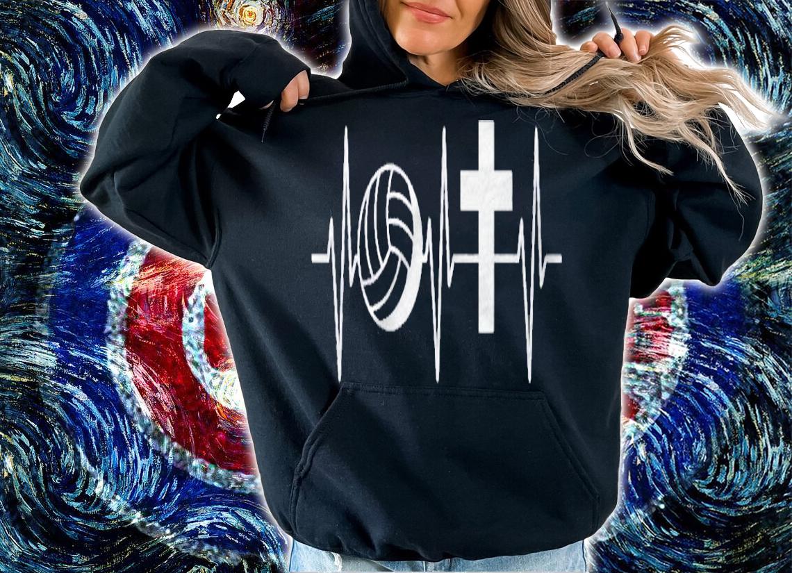 Christian Volleyball Shirt Religious Jesus Volleyball Player Shirt t-shirt hoodie
