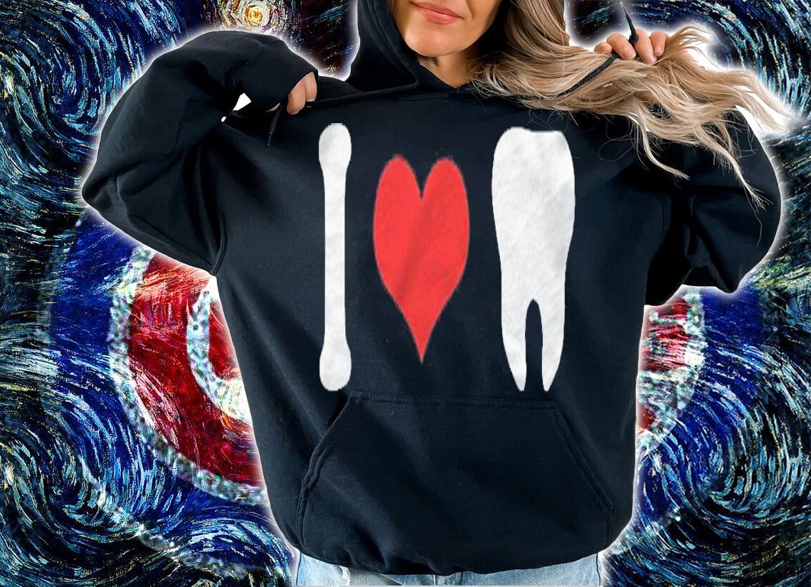 I Love Teeth Dentist Costume Shirt t-shirt hoodie