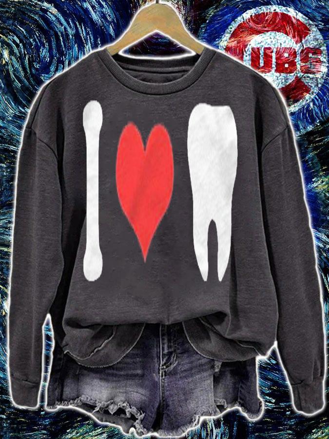 I Love Teeth Dentist Costume Shirt t-shirt sweatshirt