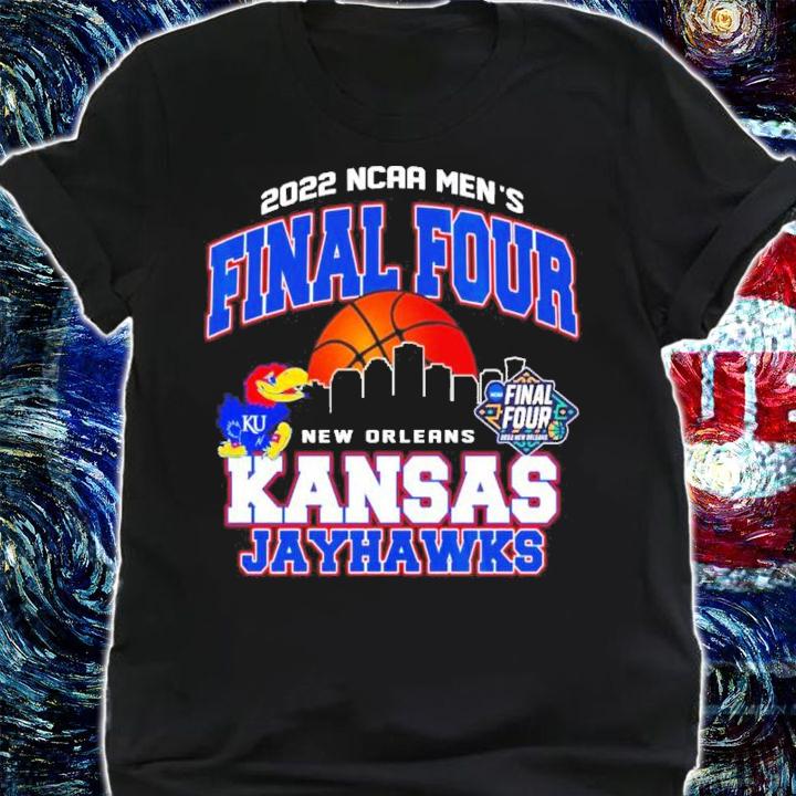 Kansas Jayhawks New Orleans NCAA Men's Basketball National Final Four Champions 2022 Shirt t-shirt shirt