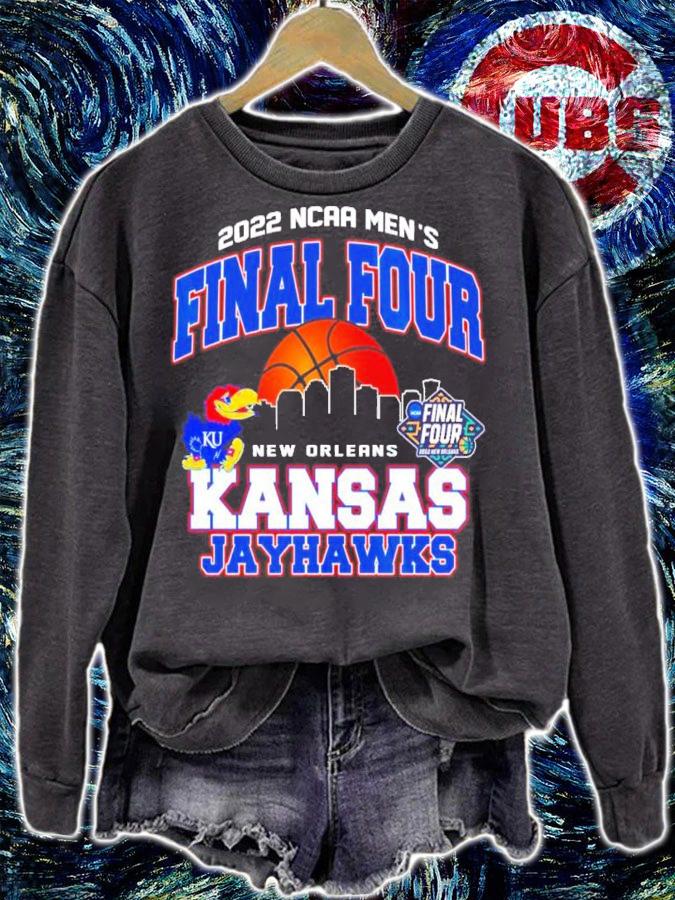 Kansas Jayhawks New Orleans NCAA Men's Basketball National Final Four Champions 2022 Shirt t-shirt sweatshirt