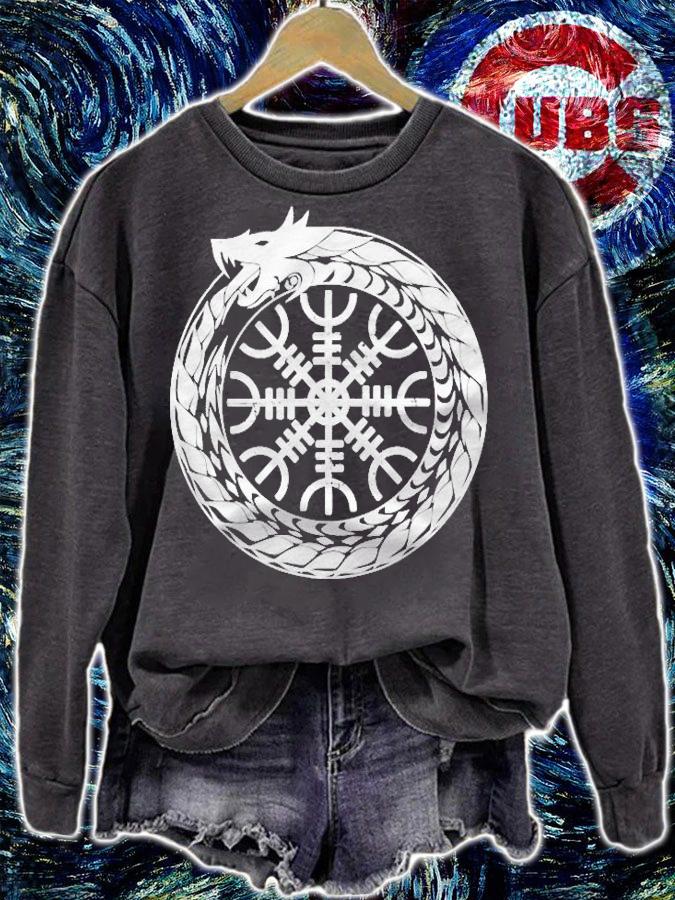 The Helm Of Awe Viking Protection Symbol Runes Shirt t-shirt