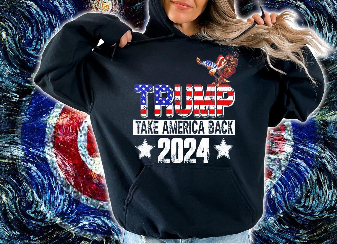 Trump 2024 USA Flag Take America Back Mullet Eagle T-Shirt t-shirt