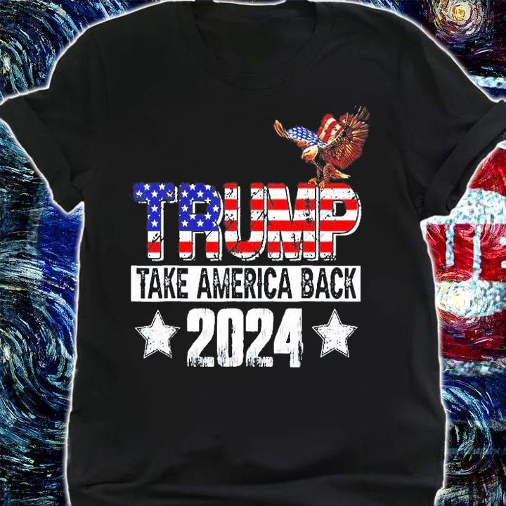 Trump 2024 USA Flag Take America Back Mullet Eagle T-Shirt t-shirt