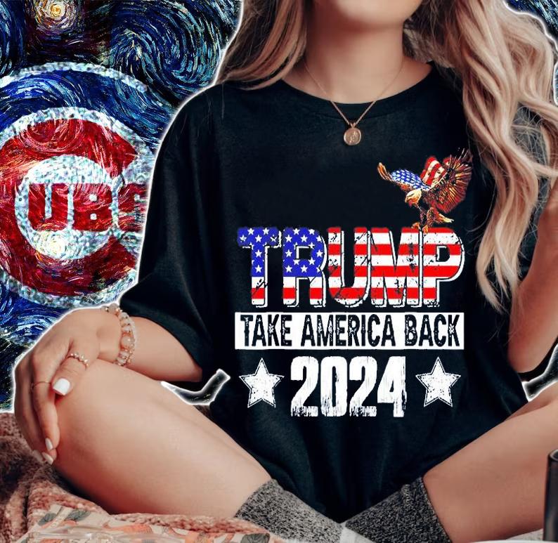 Trump 2024 USA Flag Take America Back Mullet Eagle T-Shirt t-shirt