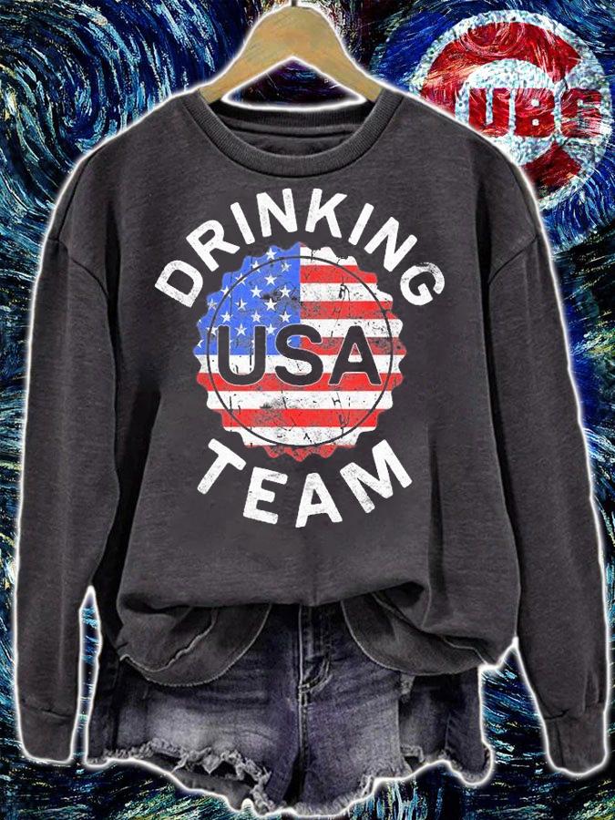 USA Drjnkjng Team 4th Of July Gift T-Shirt t-shirt sweatshirt