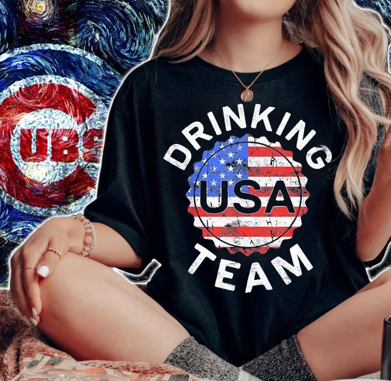 USA Drjnkjng Team 4th Of July Gift T-Shirt t-shirt woman shirt