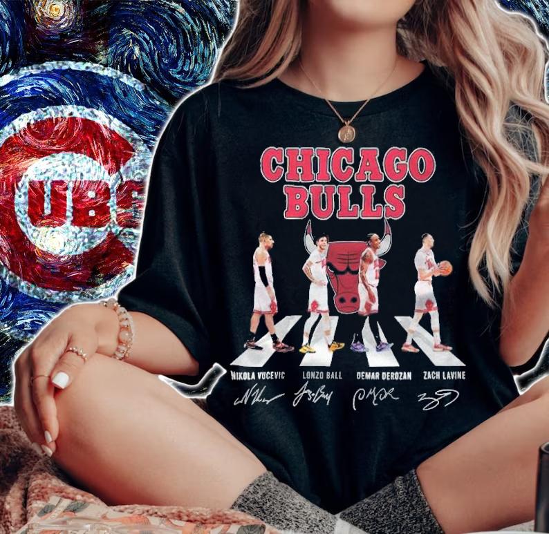 Chicago Bulls Abbey Road Signatures Shirt t-shirt