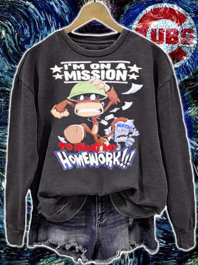 I'm On A Mission To Avoid My Homework Shirt t-shirt
