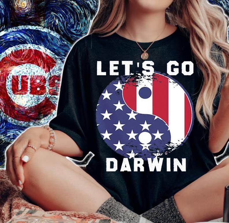 Let's Go Darwin Liberal impeach Star Taegeuk T-Shirt t-shirt woman shirt