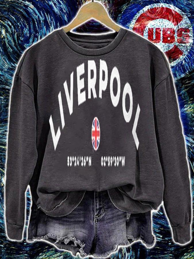Liverpool England Uk United Kingdom Pullover Shirt t-shirt