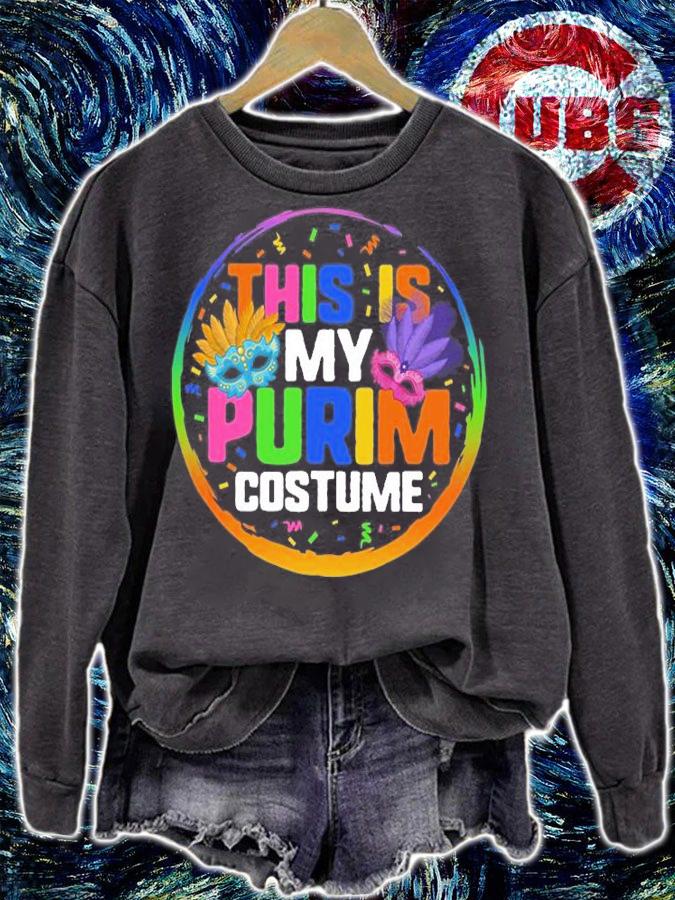 This Is My Purim Costume, Adult Mardi Gras 2022 T-Shirt t-shirt sweatshirt