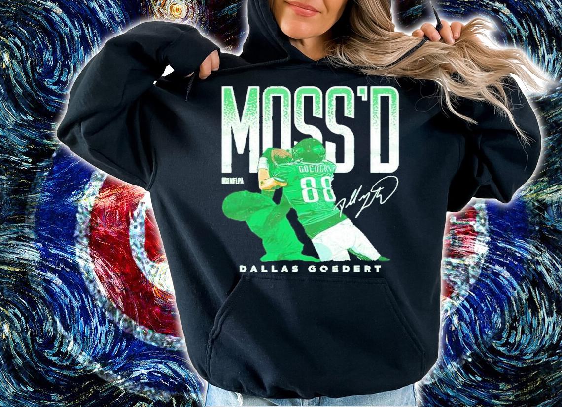 Dallas Goedert Philadelphia Moss'd Football Shirt t-shirt hoodie