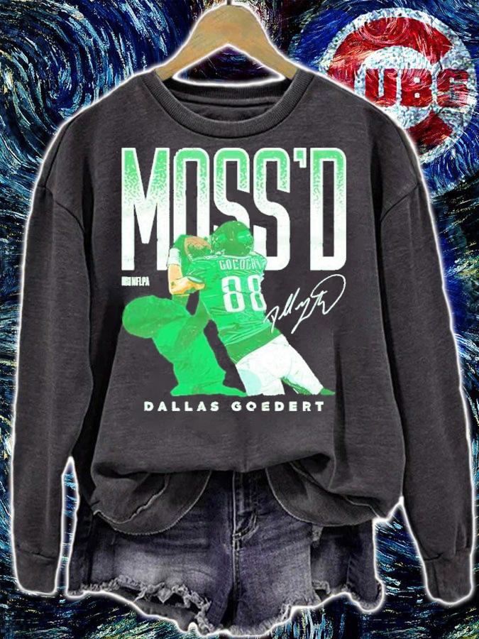 Dallas Goedert Philadelphia Moss'd Football Shirt t-shirt sweatshirt