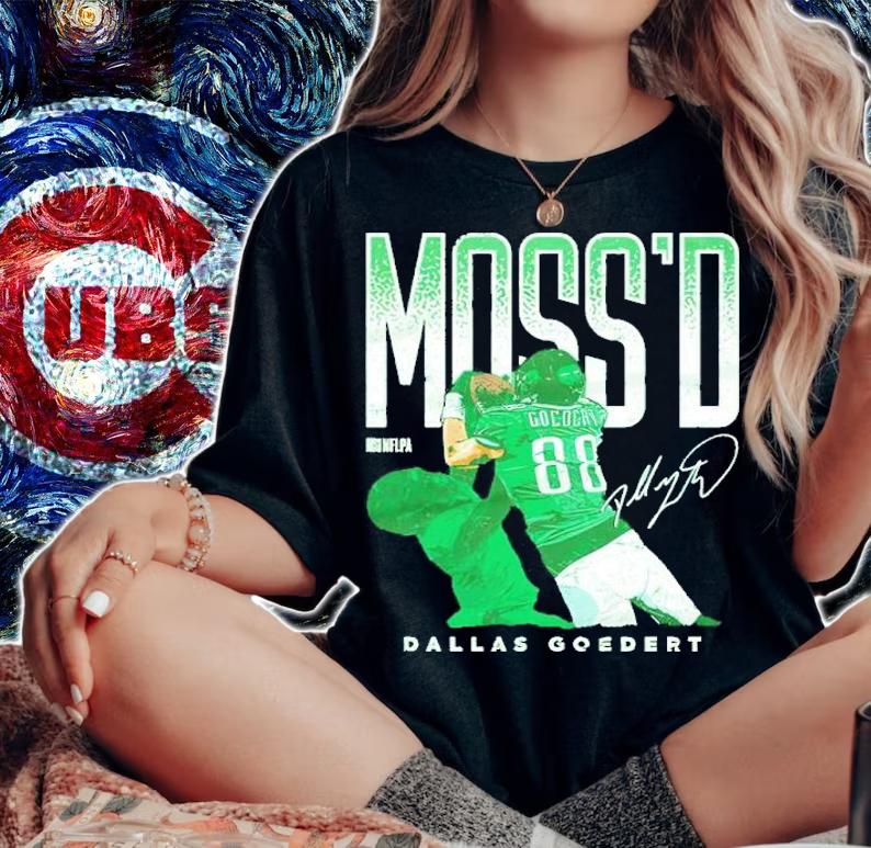 Dallas Goedert Philadelphia Moss'd Football Shirt t-shirt woman shirt