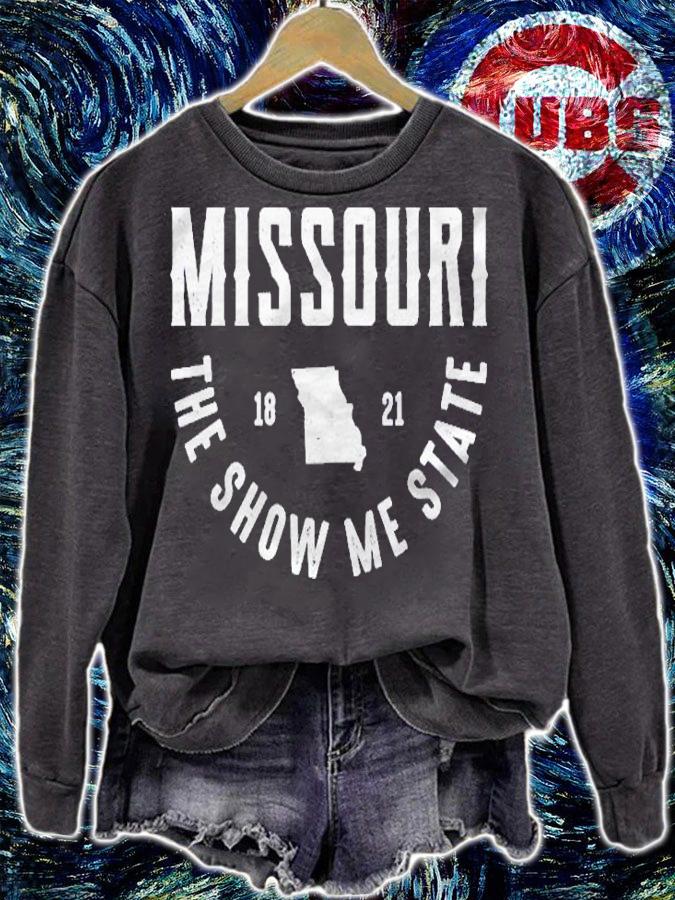 Est. 1821 Missouri The Show Me State Souvenir Gift Pullover Shirt t-shirt sweatshirt