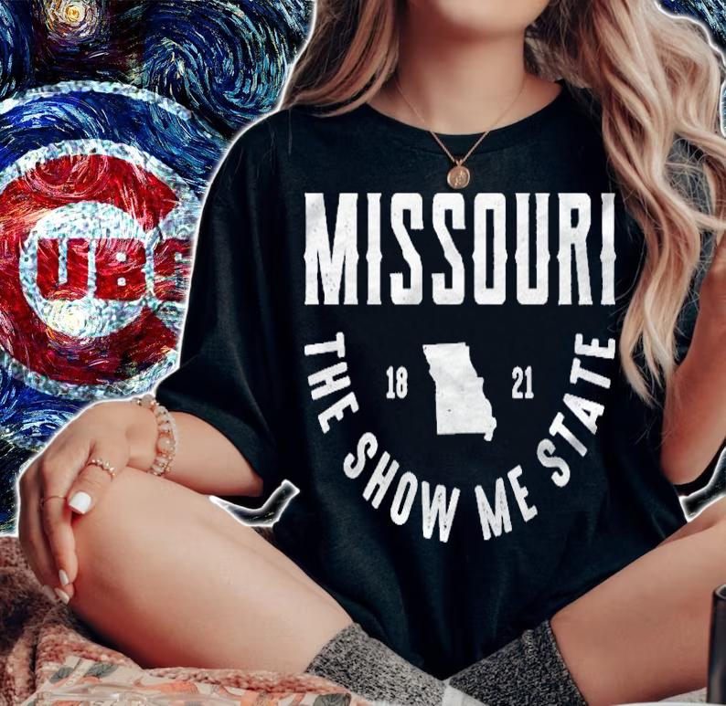 Est. 1821 Missouri The Show Me State Souvenir Gift Pullover Shirt t-shirt woman shirt