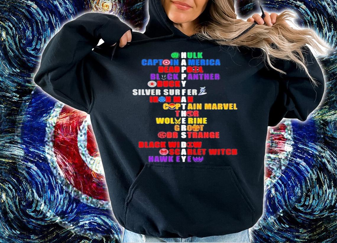 Happy Fathers Day Hulk Captain America Deadpool Black Panther Bucky Shirt t-shirt hoodie