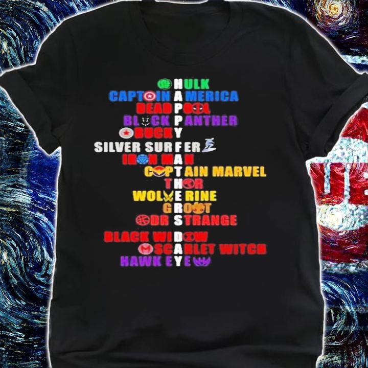 Happy Fathers Day Hulk Captain America Deadpool Black Panther Bucky Shirt t-shirt shirt