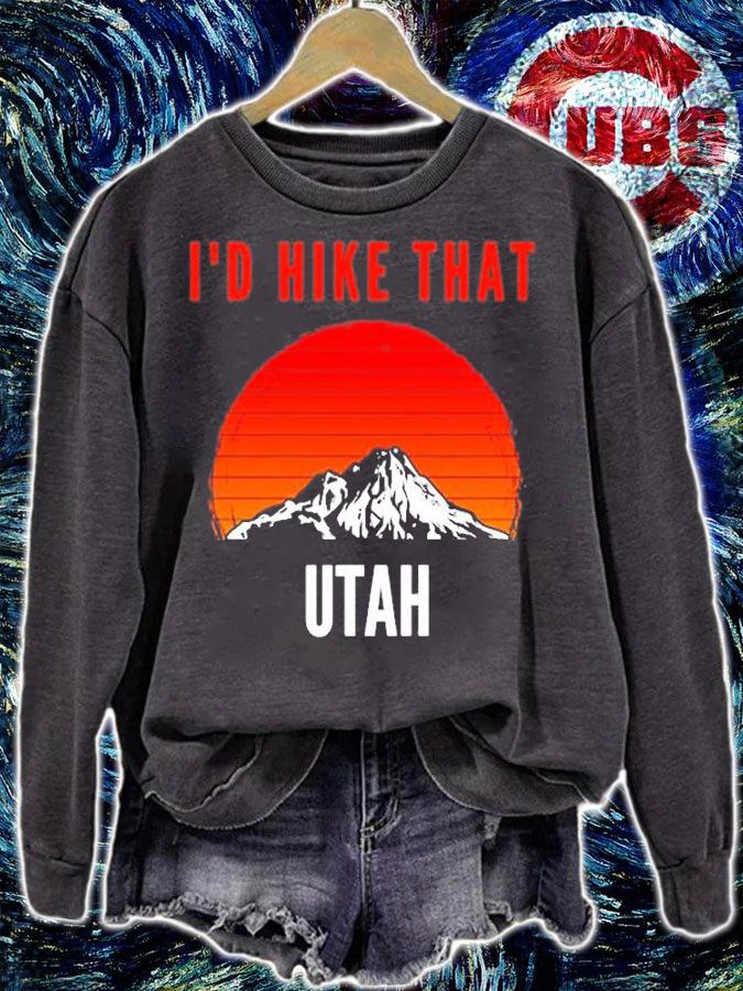 Id Hike That Utah Sunset Mountain Hiking T-Shirt t-shirt