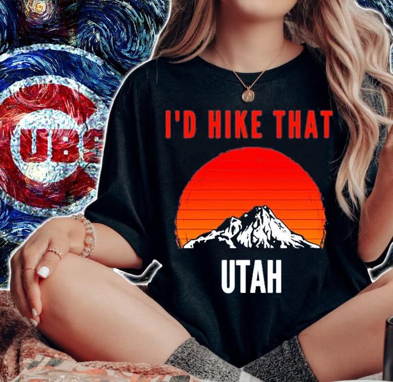 Id Hike That Utah Sunset Mountain Hiking T-Shirt t-shirt