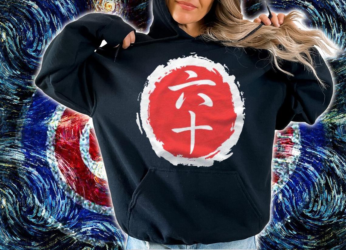Japanese Kanji 60 Years Old 60Th Birthday Mens Womens shirt t-shirt hoodie