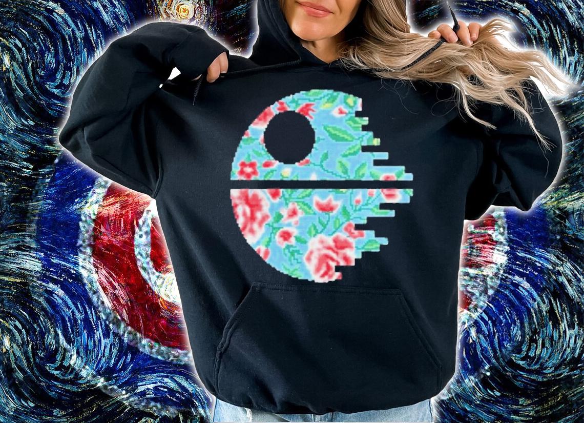 Star Wars Inspired Death Star Cross Stitch Pattern Shirt t-shirt hoodie