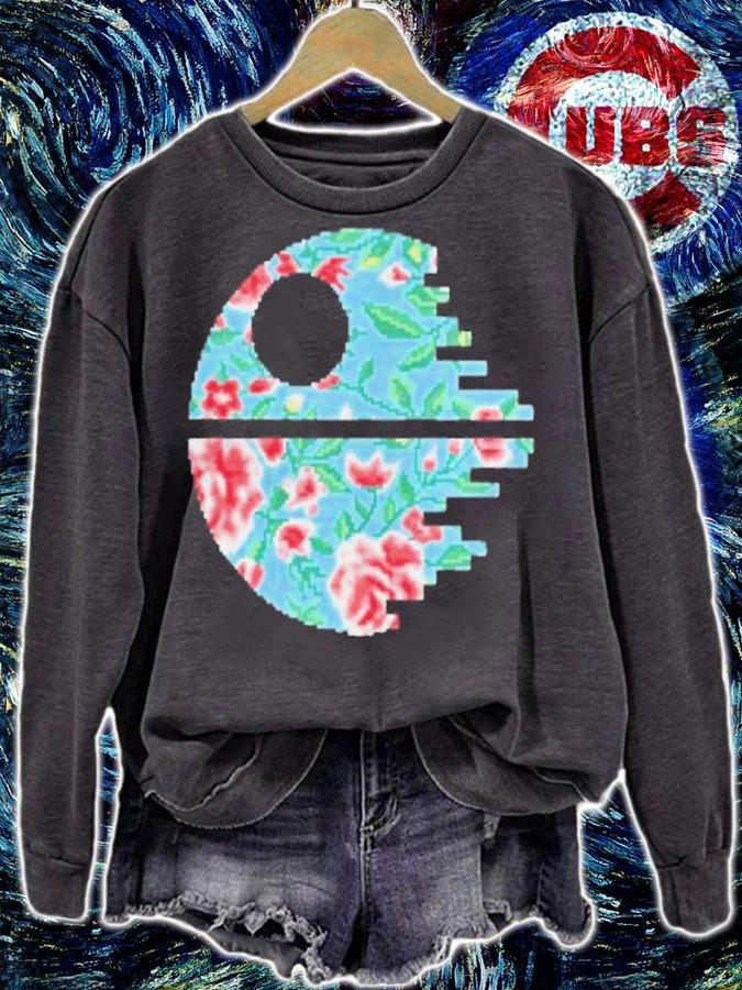 Star Wars Inspired Death Star Cross Stitch Pattern Shirt t-shirt sweatshirt