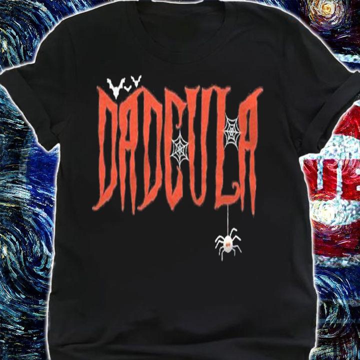Funny Dadcula Halloween Dad Costume Spider Webs Dracula 2021 Pullover Shirt t-shirt shirt