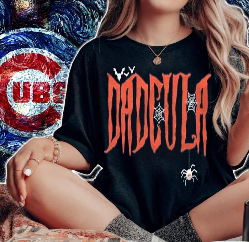 Funny Dadcula Halloween Dad Costume Spider Webs Dracula 2021 Pullover Shirt t-shirt woman shirt