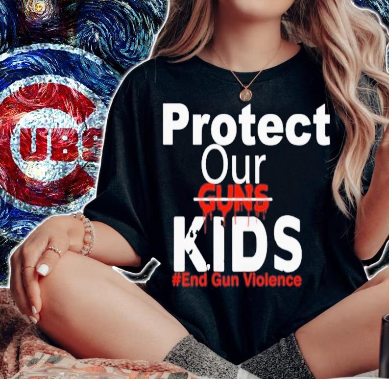 Protect Our Guns Kids End Gun Violence Gun Control Uvalde Texas Shirt t-shirt woman shirt