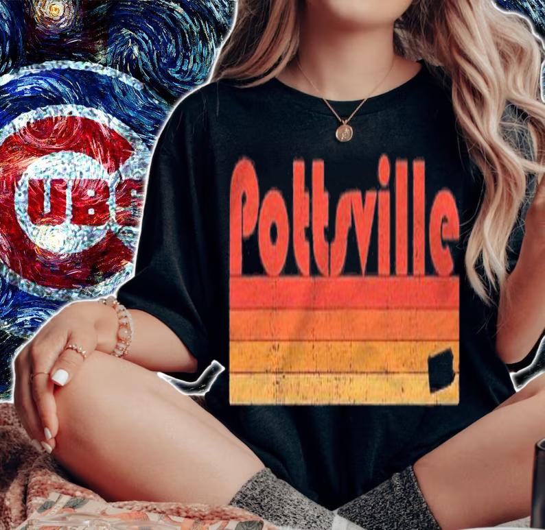 Retro 80S Style Pottsville Pa Shirt t-shirt woman shirt