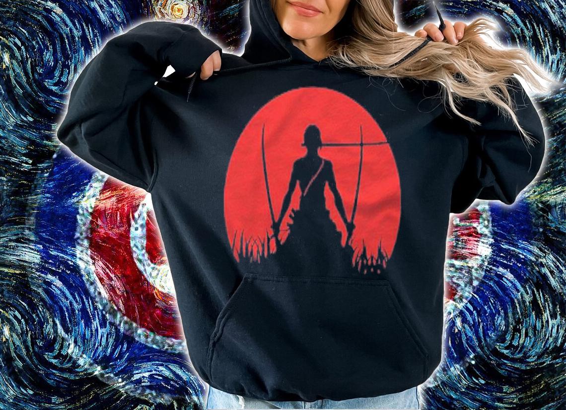 Zoro Blood Moon Silhouette Shirt t-shirt