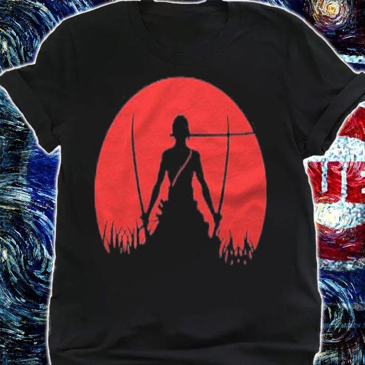 Zoro Blood Moon Silhouette Shirt t-shirt