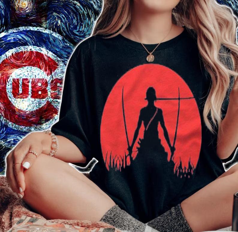 Zoro Blood Moon Silhouette Shirt t-shirt