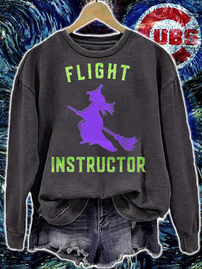 Flight Instructor Funny Witch Hallowee shirt
